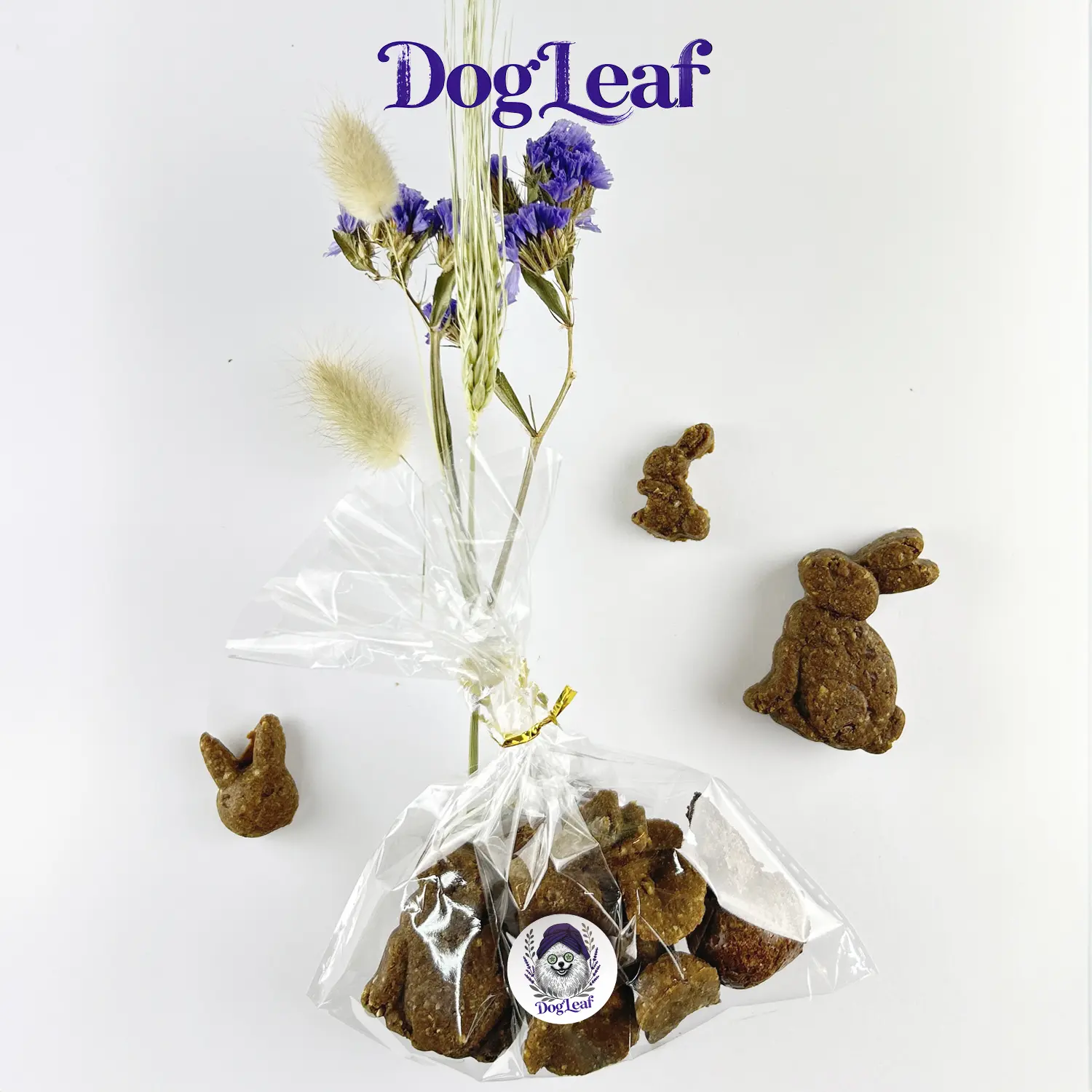 Sachet de Friandises à la Caroube pour chiens en forme de lapins