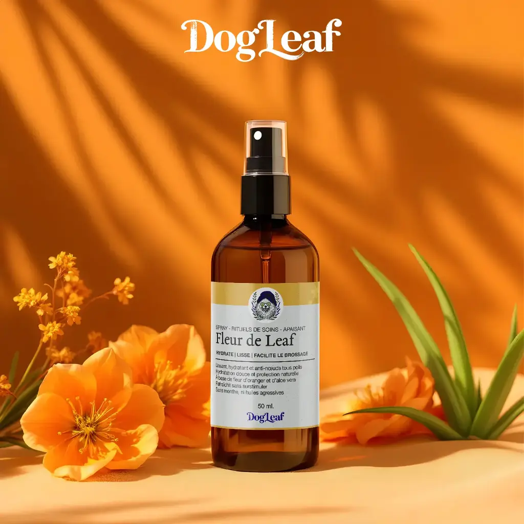 Fleur de Leaf – Spray Lissant & Démêlant Naturel pour Poils Denses
