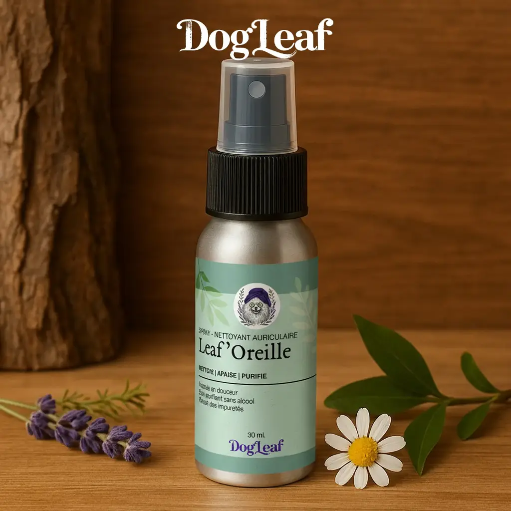 Leaf'Oreille - Nettoyant naturel pour les oreilles du chien | DogLeaf