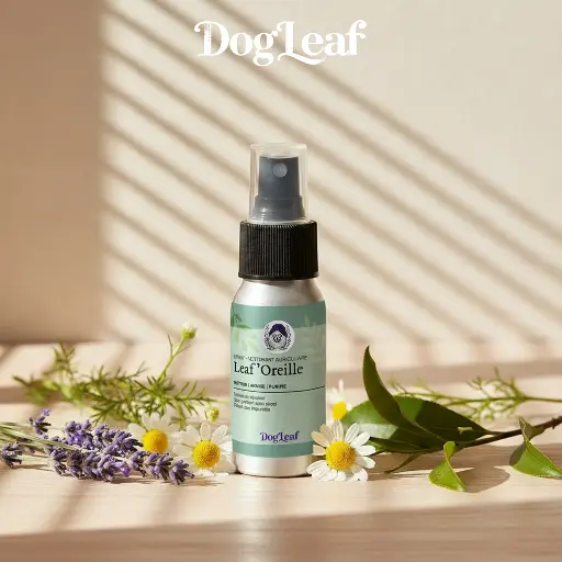 Leaf'Oreille - Nettoyant naturel pour les oreilles du chien | DogLeaf